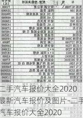 二手汽车报价大全2020最新汽车报价及图片-二手汽车报价大全2020