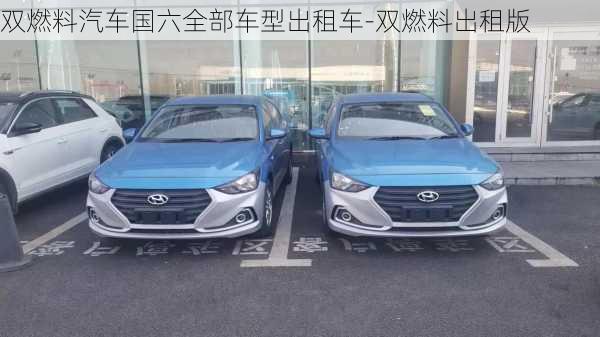 双燃料汽车国六全部车型出租车-双燃料出租版