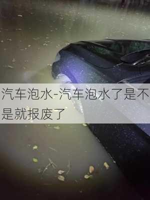 汽车泡水-汽车泡水了是不是就报废了