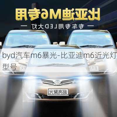 byd汽车m6暴光-比亚迪m6近光灯型号