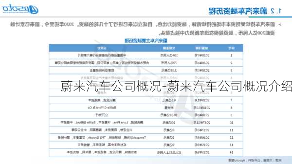 蔚来汽车公司概况-蔚来汽车公司概况介绍