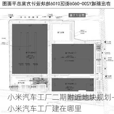 小米汽车工厂二期附近地块规划-小米汽车工厂建在哪里